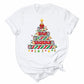 Christmas Pencil Tree Teacher DTF Transfer – Ready to Press Heat Transfers - DTF NOVA - Ready DTF Transfers - NOVA DTF