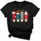 Christmas Teacher Pencil Tree DTF Transfer – Holiday Teacher Shirt Ready to Press - DTF NOVA