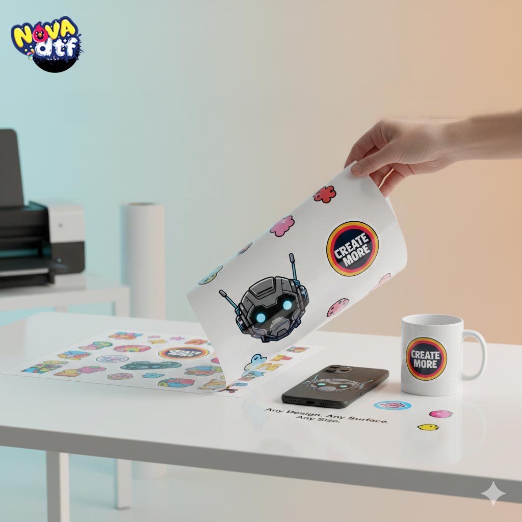 Custom UV DTF Transfers by Size