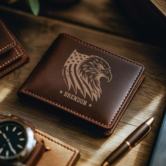 Personalized RFID Leather Wallet