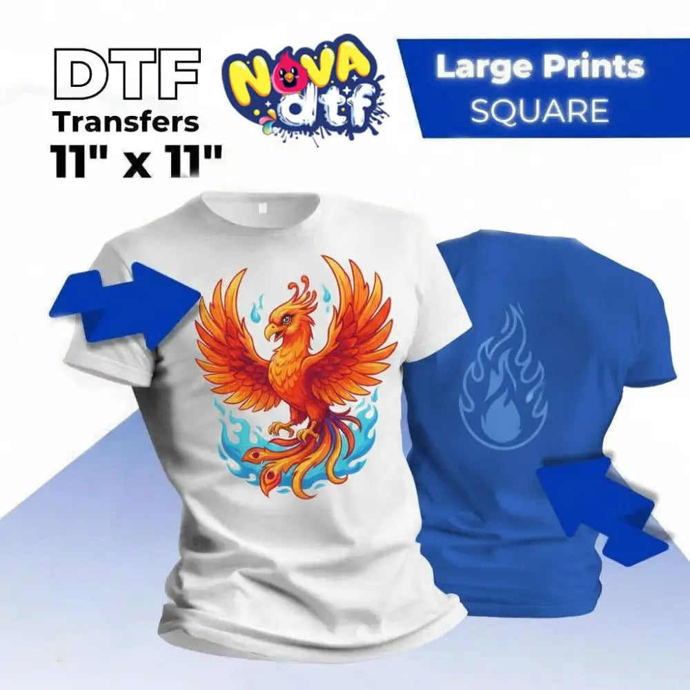 DTF Transfers by Size - DTF NOVA