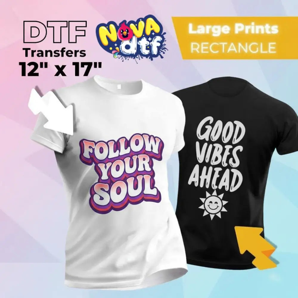 DTF Transfers by Size - DTF NOVA