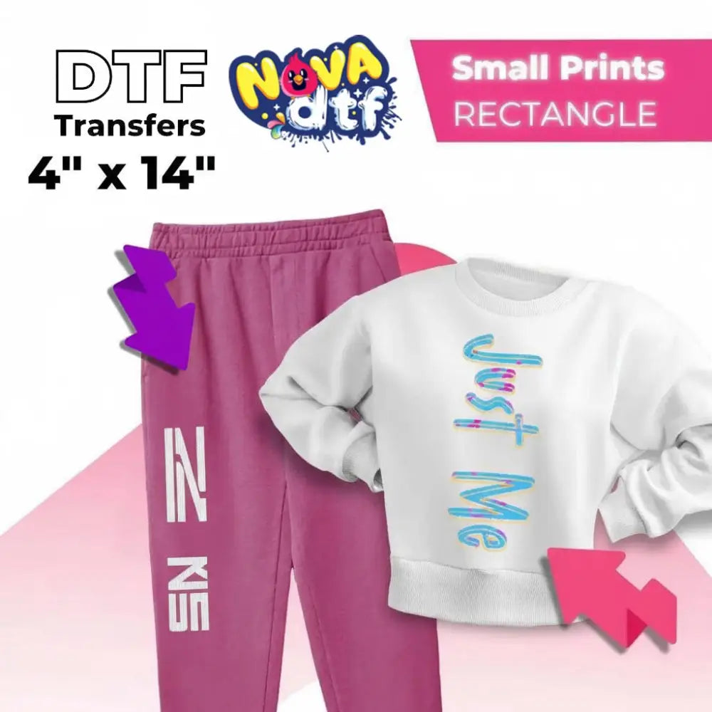 DTF Transfers by Size - DTF NOVA