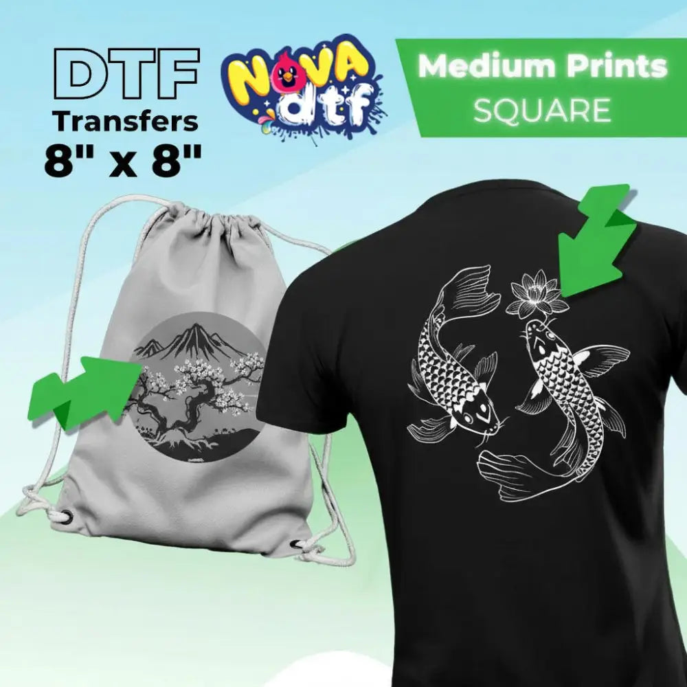 DTF Transfers by Size - DTF NOVA