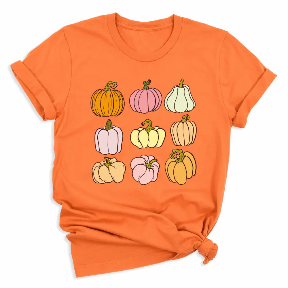 Fall Pumpkin DTF Transfer | Ready to Press Autumn Pumpkins Heat Transfer | Thanksgiving & Halloween DTF Design - DTF NOVA