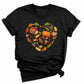 Fall Pumpkin Heart DTF Transfer – Funny Thanksgiving & Halloween Ready to Press Heat Transfer - DTF NOVA