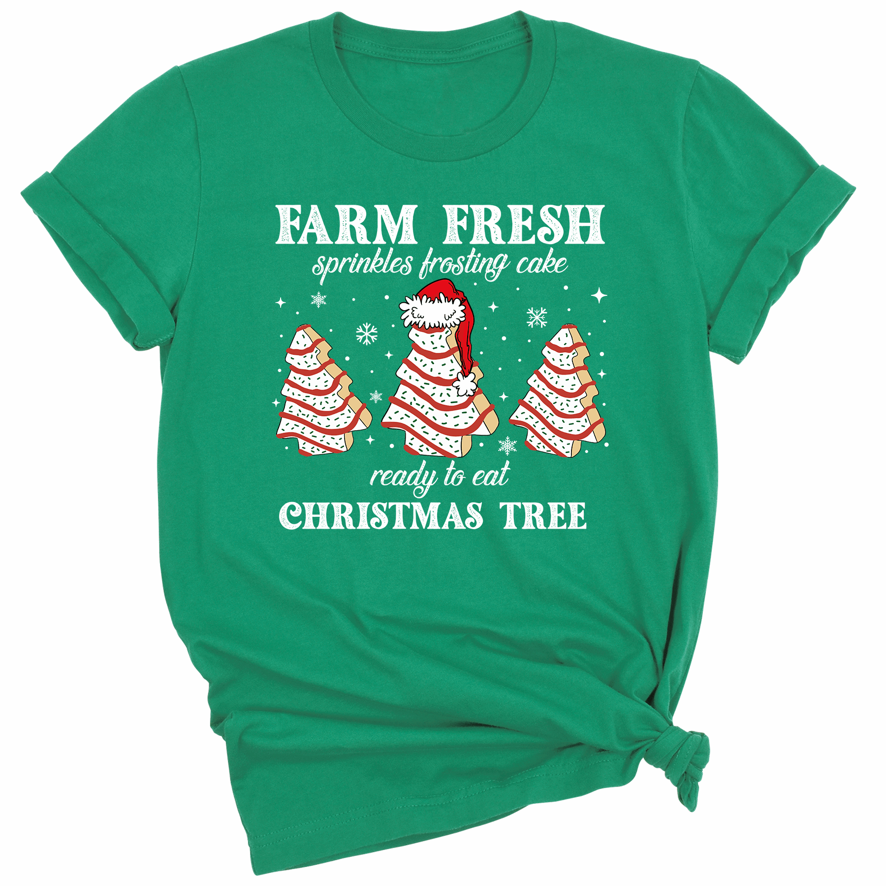 Farm Fresh Christmas Tree Cakes DTF Transfer – Funny Christmas Ready to Press - DTF NOVA