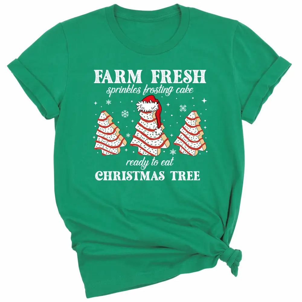 Farm Fresh Christmas Tree Cakes DTF Transfer – Funny Christmas Ready to Press - DTF NOVA