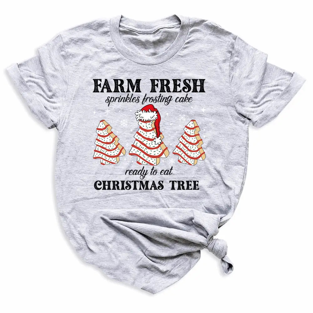 Farm Fresh Christmas Tree Cakes DTF Transfer – Funny Christmas Ready to Press - DTF NOVA