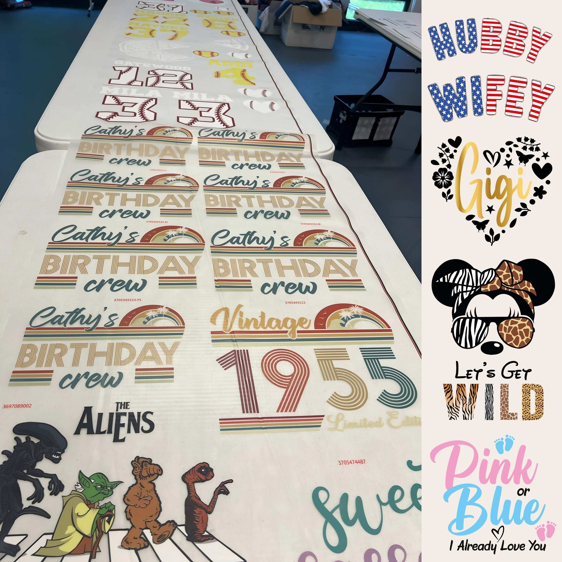 Flexible Upload DTF Transfer Gang Sheet ( Custom Size ) - DTF NOVA