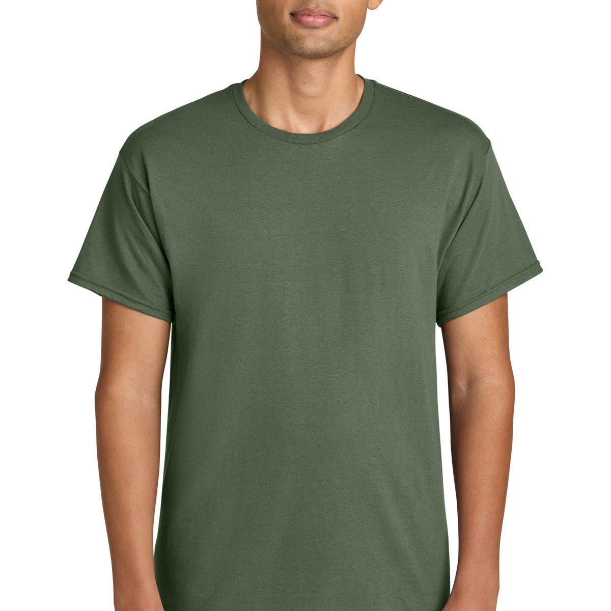 Custom printed Gildan Light Cotton T-Shirt – Military Green