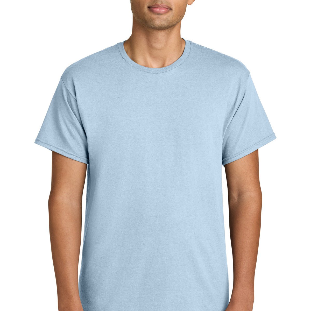 Custom printed Gildan Light Cotton T-Shirt – Light Blue