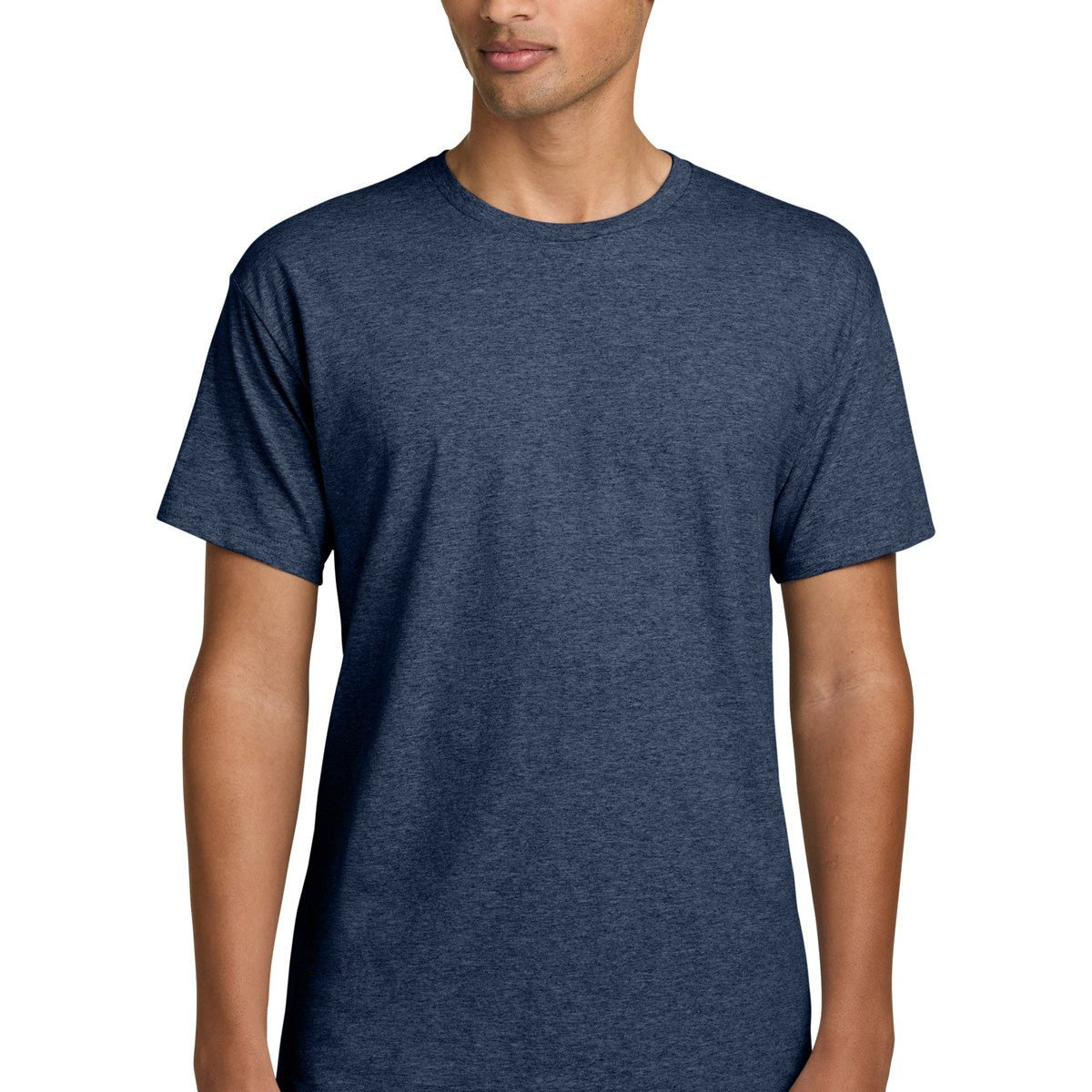 Custom printed Gildan Light Cotton T-Shirt – Heather Navy