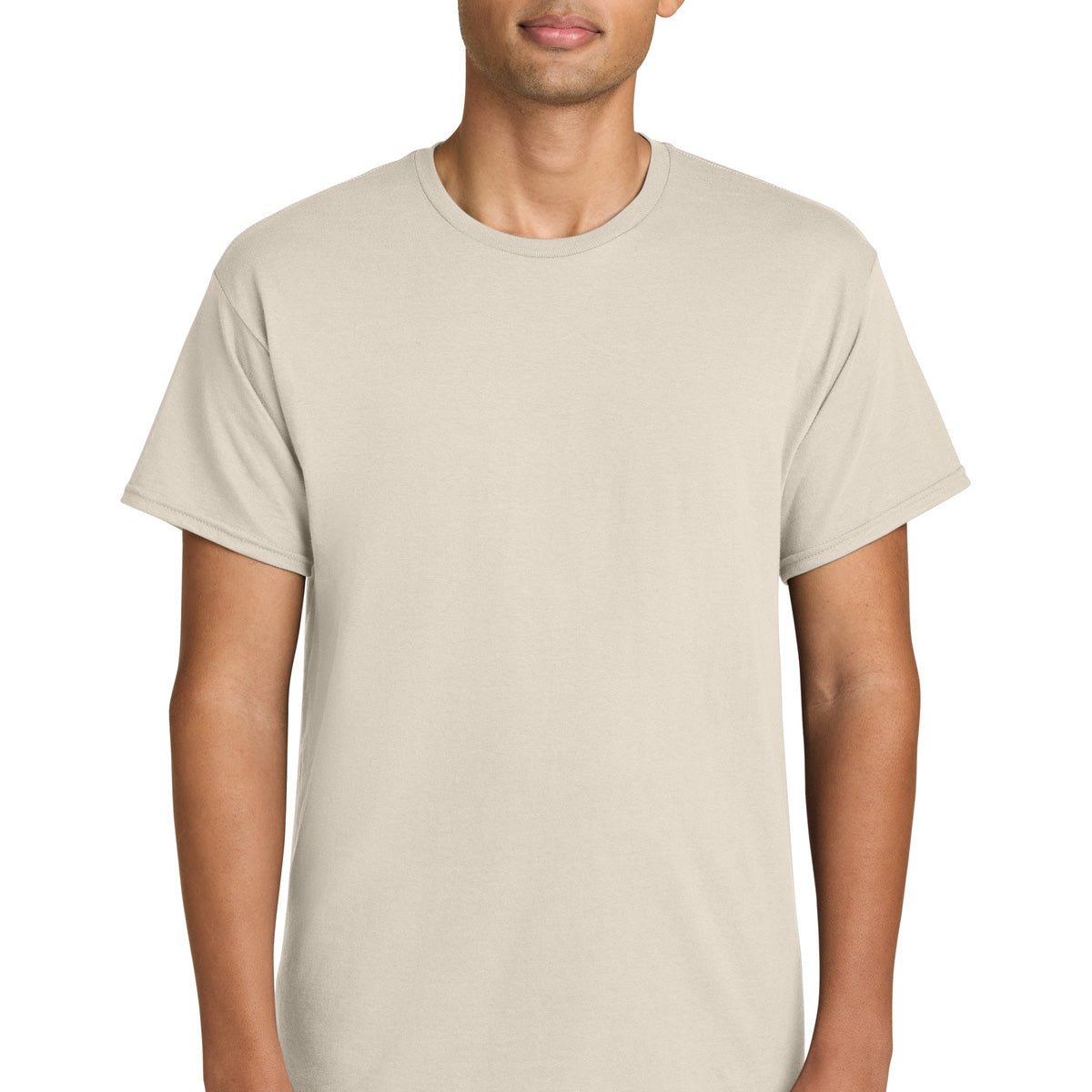 Custom printed Gildan Light Cotton T-Shirt – Sand