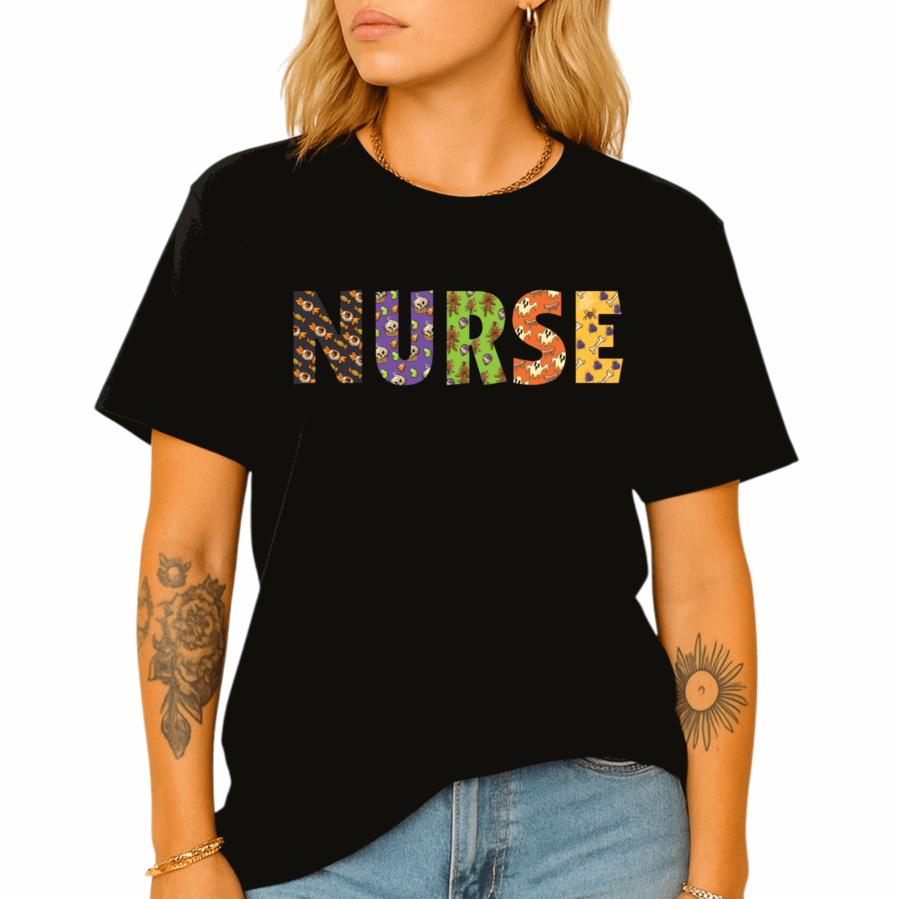 Halloween Nurse DTF Transfer – Spooky Nurse Ready to Press Heat Transfer - DTF NOVA
