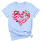 Heart Lips Valentine DTF Transfer – Cute Love & Kiss Design - DTF NOVA - Ready DTF Transfers - NOVA DTF