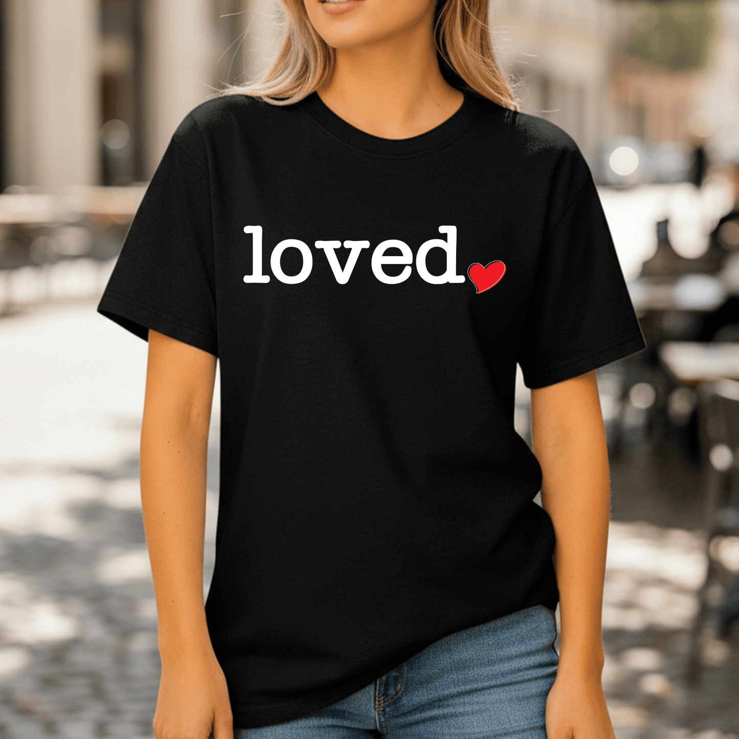Loved DTF Transfer – Cute Heart Valentine Design - DTF NOVA - Ready DTF Transfers - NOVA DTF