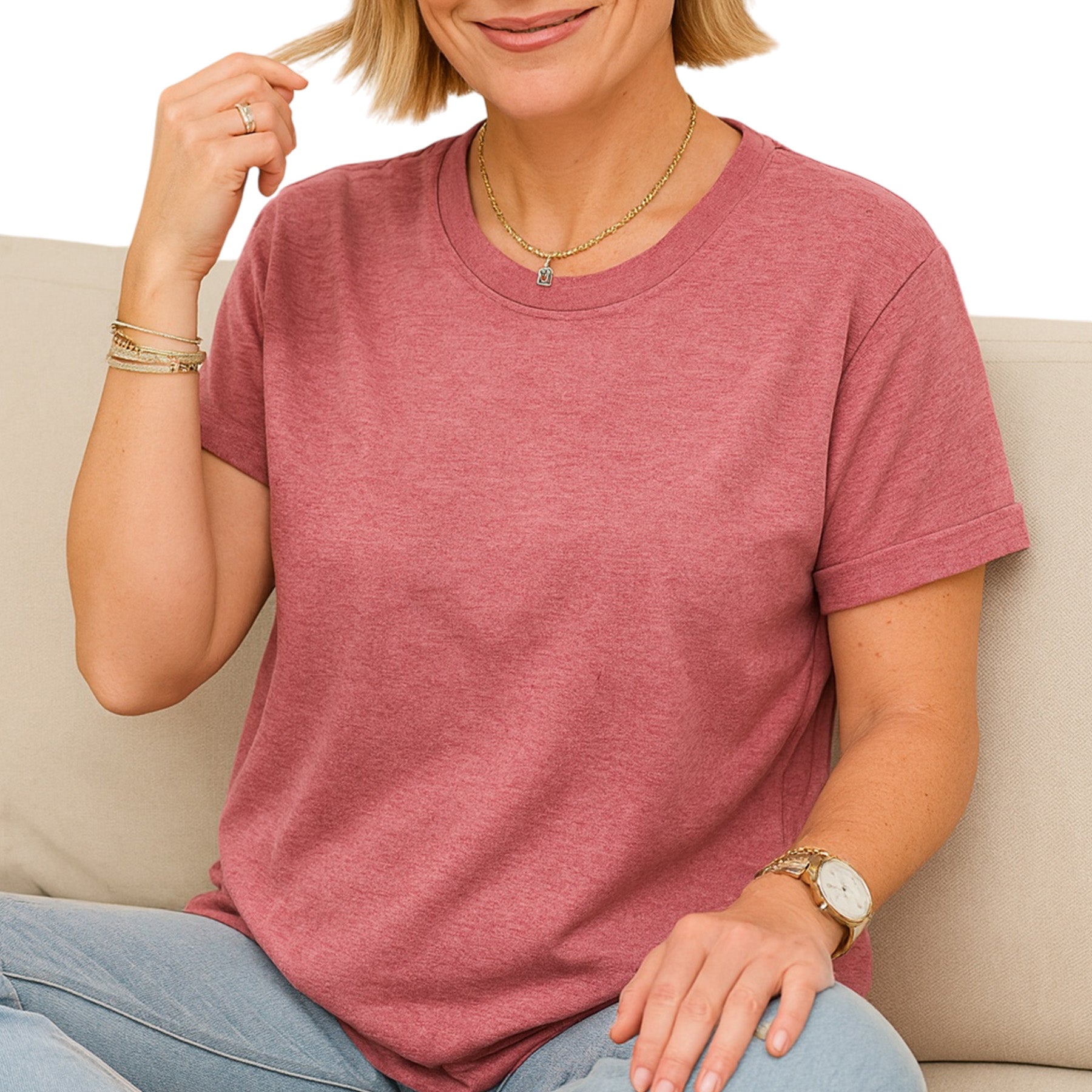 Women's Relaxed Jersey Tee - DTF NOVA