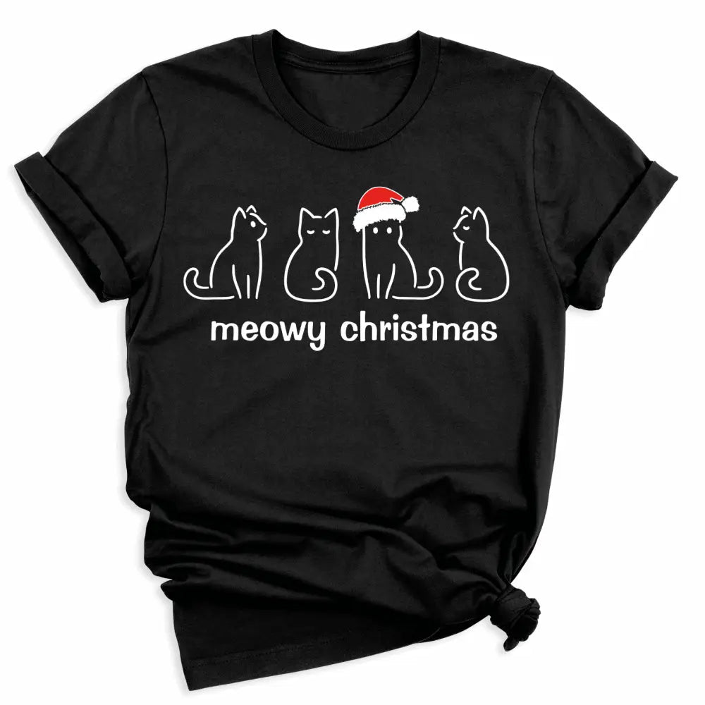 Meowy Christmas Cat DTF Transfer – Ready to Press Heat Transfers - DTF NOVA - Ready DTF Transfers - NOVA DTF