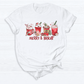 Merry and Bright DTF Transfer – Christmas Coffee Latte Holiday Ready to Press Heat Transfer - DTF NOVA