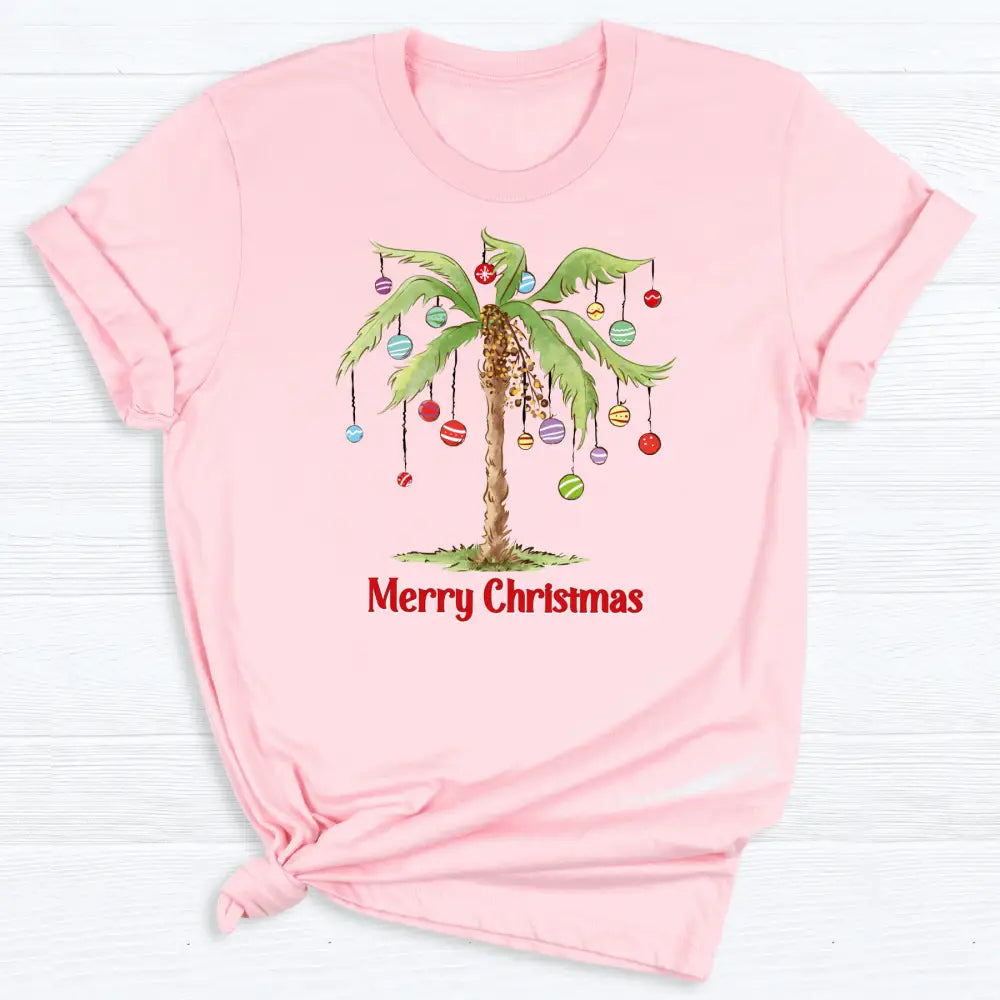Merry Palm Tree Christmas DTF Transfer – Tropical Holiday Beach Ready to Press Heat Transfer - DTF NOVA