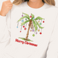 Merry Palm Tree Christmas DTF Transfer – Tropical Holiday Beach Ready to Press Heat Transfer - DTF NOVA