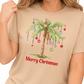 Merry Palm Tree Christmas DTF Transfer – Tropical Holiday Beach Ready to Press Heat Transfer - DTF NOVA