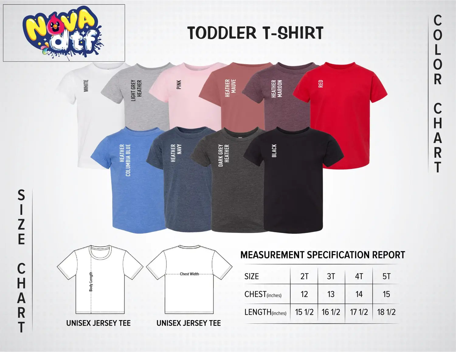 Toddler Shirt Chart
