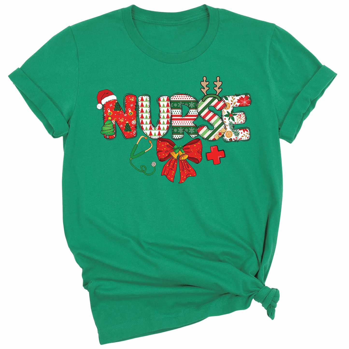 Nurse Christmas DTF Transfer – Holiday Nursing Shirt Ready to Press - DTF NOVA