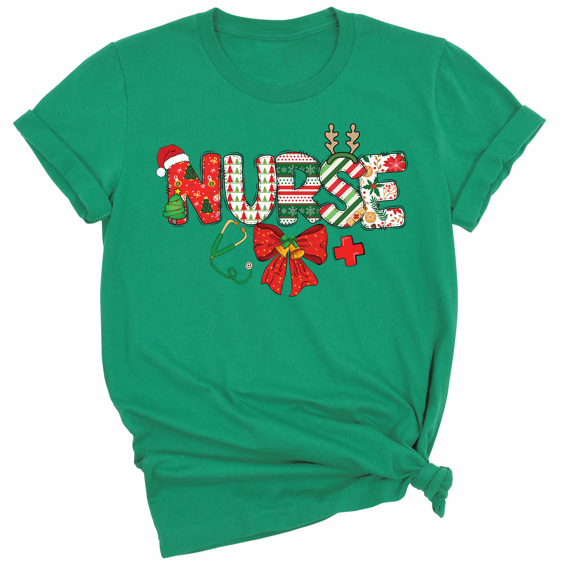 Nurse Christmas DTF Transfer – Holiday Nursing Shirt Ready to Press - DTF NOVA