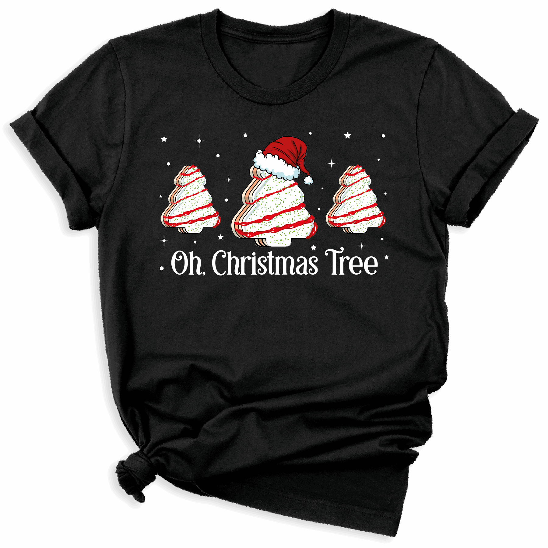 Oh Christmas Tree Cake DTF Transfer – Cute Holiday DTF Ready to Press - DTF NOVA
