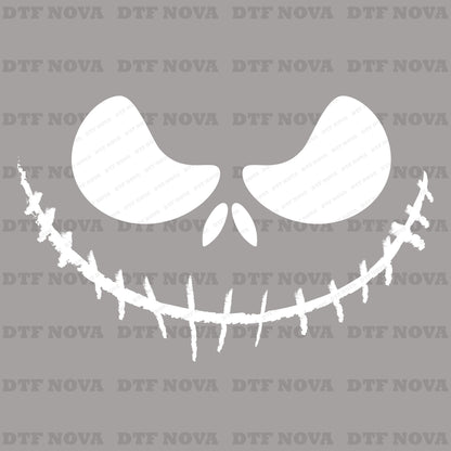 Pumpkin Face DTF Transfer, Halloween Smile DTF Ready to Press, Spooky Jack - O - Lantern Heat Transfer - DTF NOVA