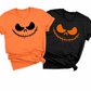 Pumpkin Face DTF Transfer, Halloween Smile DTF Ready to Press, Spooky Jack - O - Lantern Heat Transfer - DTF NOVA