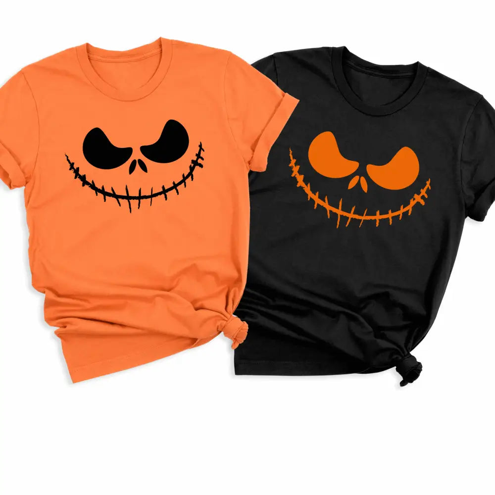 Pumpkin Face DTF Transfer, Halloween Smile DTF Ready to Press, Spooky Jack - O - Lantern Heat Transfer - DTF NOVA