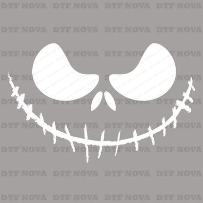 Pumpkin Face DTF Transfer, Halloween Smile DTF Ready to Press, Spooky Jack - O - Lantern Heat Transfer - DTF NOVA
