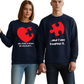 Puzzle Heart Valentine DTF Transfer – His & Hers Love Design - DTF NOVA - Ready DTF Transfers - NOVA DTF
