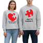 Puzzle Heart Valentine DTF Transfer – His & Hers Love Design - DTF NOVA - Ready DTF Transfers - NOVA DTF