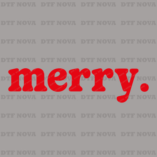 Merry Christmas DTF Transfer 2025 – Holiday Matching Group Ready to Press