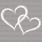 Retro Valentine Heart Love DTF Transfer, Cute Couple - Ready-to-Press - DTF NOVA - Ready DTF Transfers - NOVA DTF
