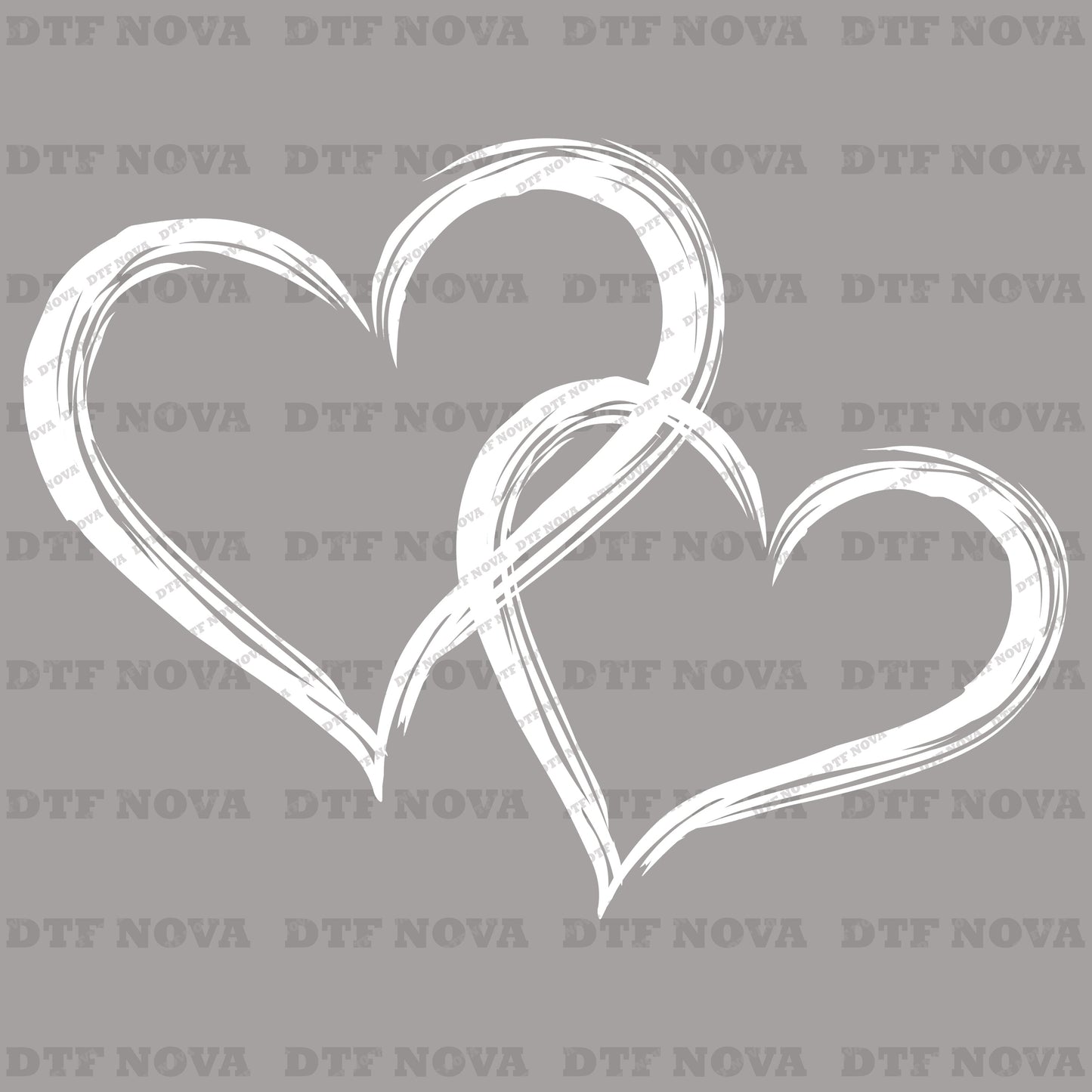 Retro Valentine Heart Love DTF Transfer, Cute Couple - Ready-to-Press - DTF NOVA - Ready DTF Transfers - NOVA DTF