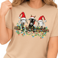 Santa Hat Goat Christmas DTF Transfer – Funny Farm Animal Holiday Ready to Press - DTF NOVA