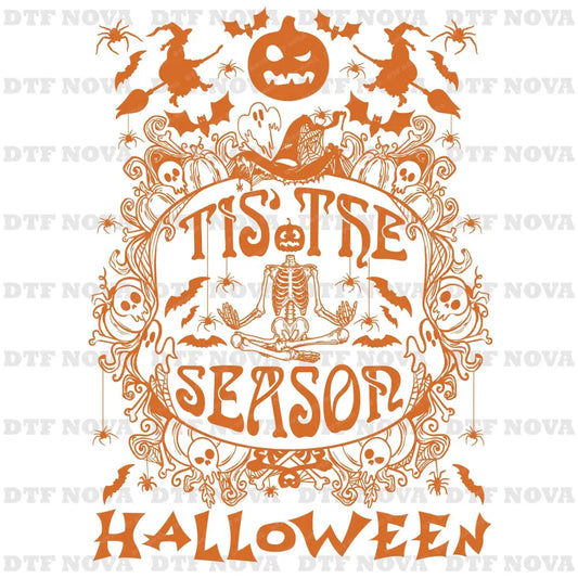 Tis The Season DTF Transfer – Halloween Skeleton Ready to Press Heat Transfer - DTF NOVA