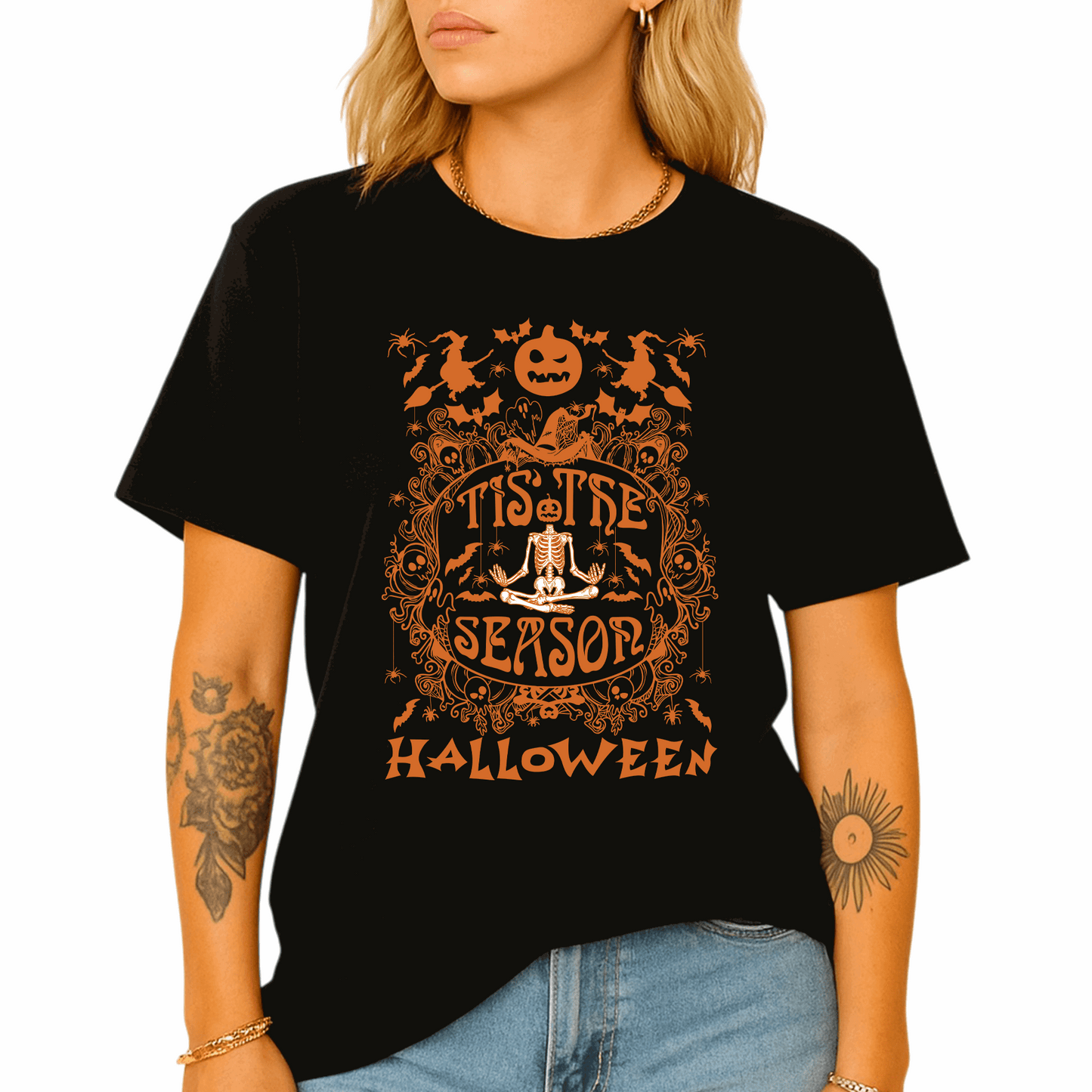 Tis The Season DTF Transfer – Halloween Skeleton Ready to Press Heat Transfer - DTF NOVA