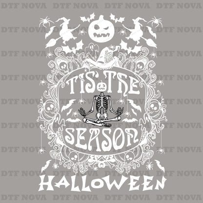 Tis The Season DTF Transfer – Halloween Skeleton Ready to Press Heat Transfer - DTF NOVA