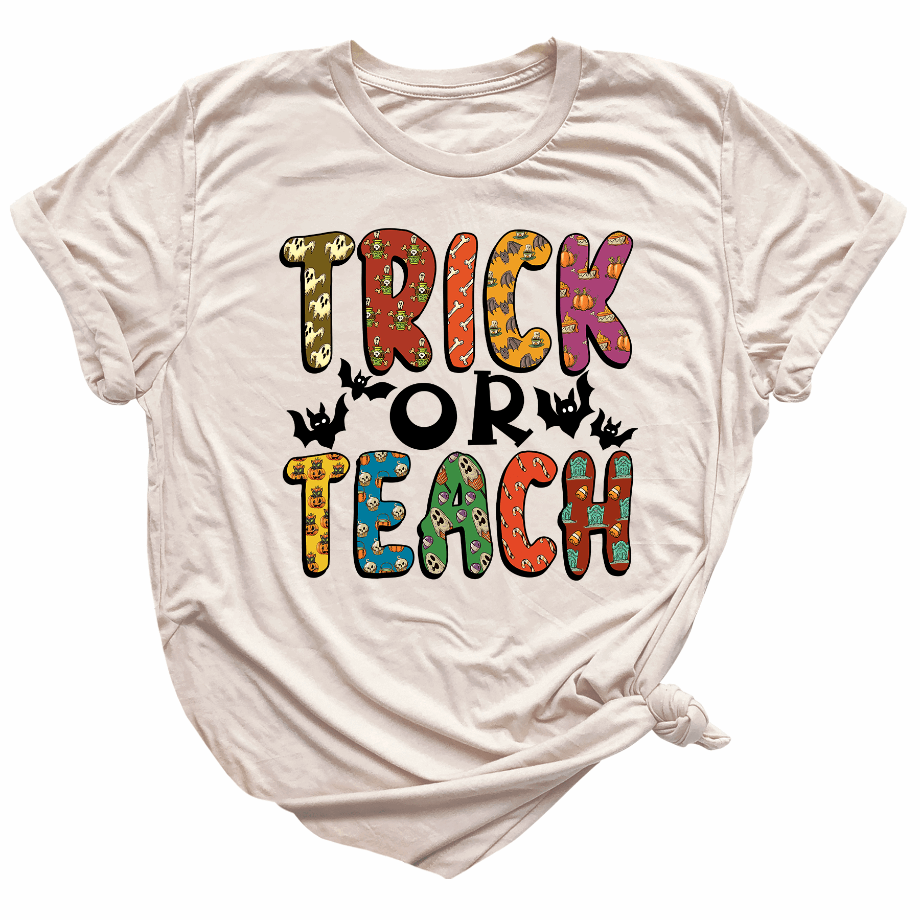 Trick or Teach DTF Transfer – Funny Teacher Halloween Ready to Press Heat Transfer - DTF NOVA
