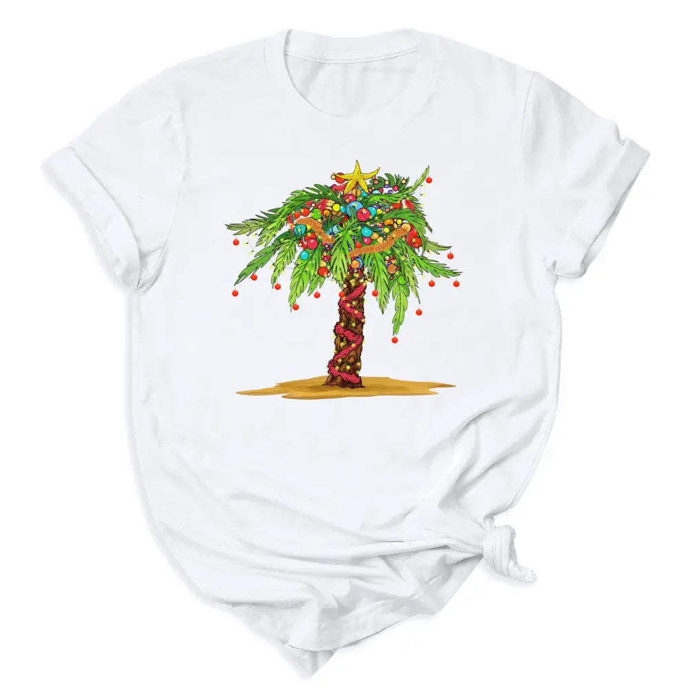 Tropical Christmas Palm Tree DTF Transfer – Ready to Press Heat Transfers - DTF NOVA