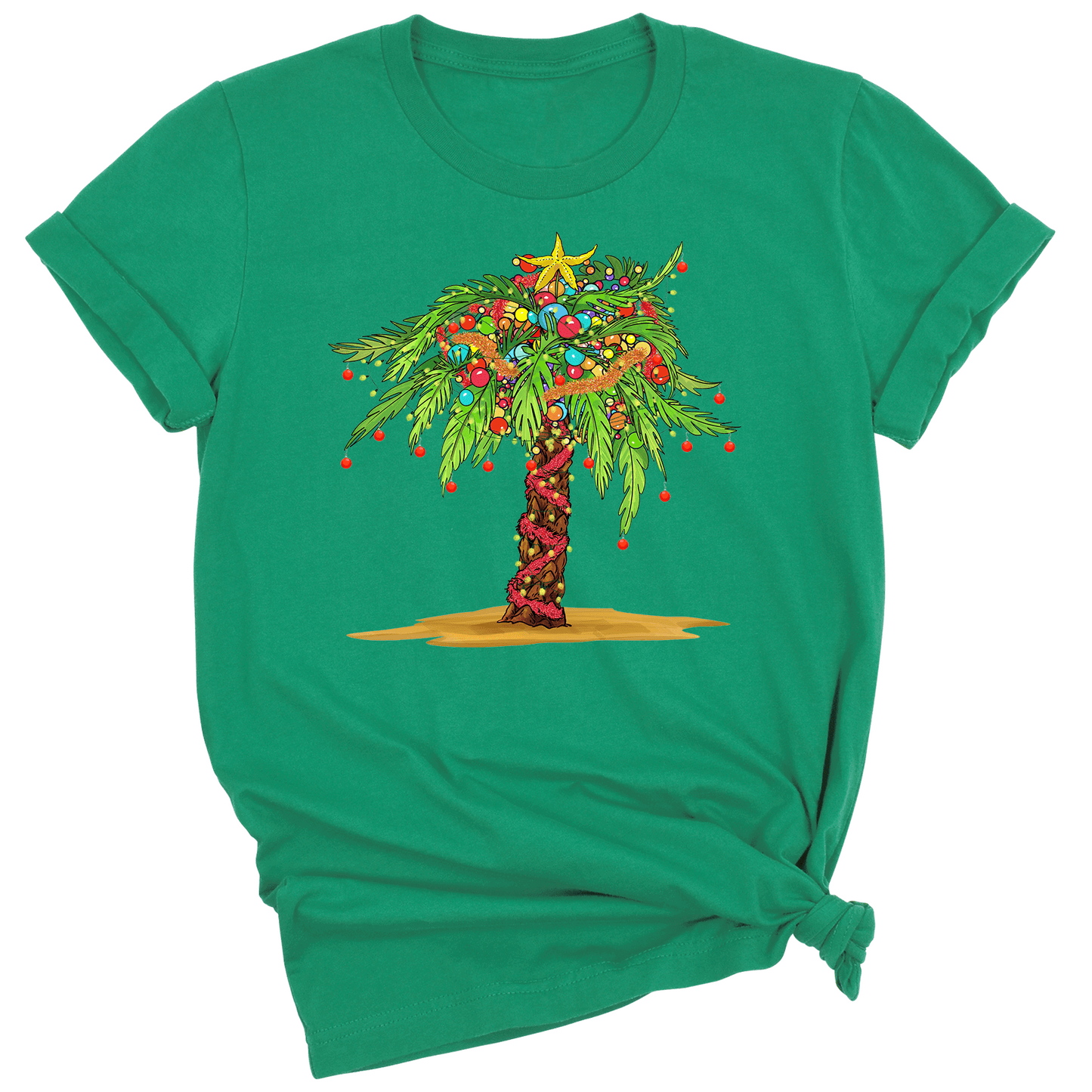 Tropical Christmas Palm Tree DTF Transfer – Ready to Press Heat Transfers - DTF NOVA