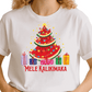 Tropical Christmas Watermelon Tree DTF Transfer – Mele Kalikimaka Summer Holiday Shirt Design - DTF NOVA