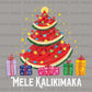 Tropical Christmas Watermelon Tree DTF Transfer – Mele Kalikimaka Summer Holiday Shirt Design - DTF NOVA - Ready DTF Transfers - NOVA DTF