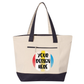 Zippered Canvas Tote Bag - DTF NOVA